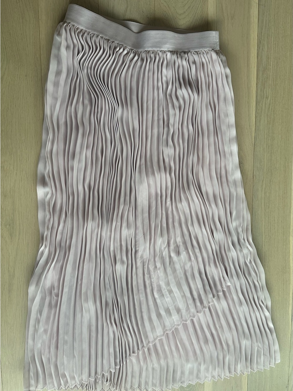 Blush Pleated Midi Skirt